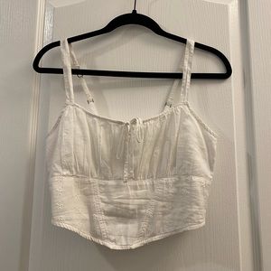 White Hollister Tank Top